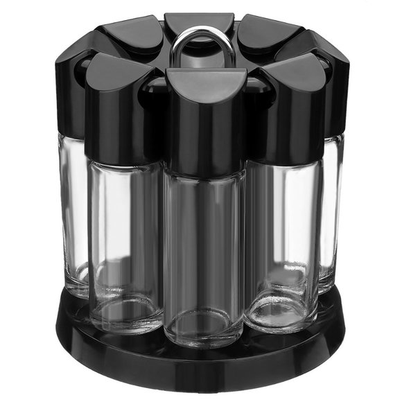 Rotating Spice Rack Carousel 8 Jars Storage - Picture 9 of 13